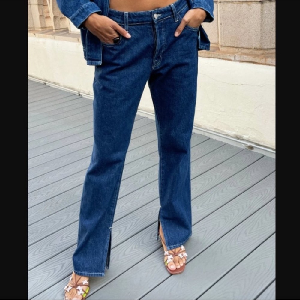 Lisa Says Gah Blue Straight Leg Jeans